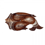 Wooden Fish Statue