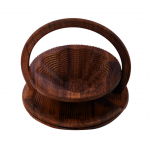 Flower Shape Wooden Fruit Basket