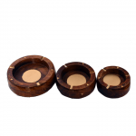Wooden Ashtray Set