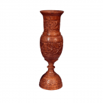 Wooden Vase Flower Set