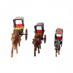 Wooden Horse Cart Set
