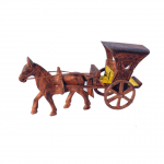 Wooden Horse Cart Set