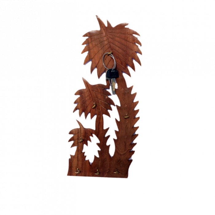 Wooden Palm Tree Keychain Hanger