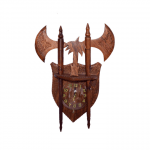 Wooden Axe Wall Clock