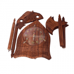 Wooden Axe Wall Clock